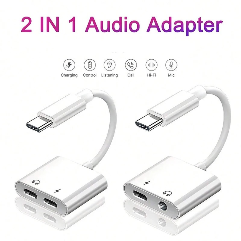 Cable Extension 3.5 - 1-6 szt. Adapter audio OTG 2w1