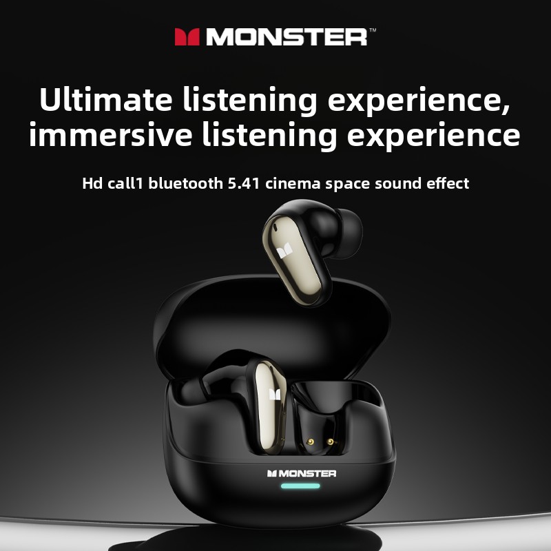 Earbuds Charging Case - Nowe słuchawki bezprzewodowe Monster MQT52 TWS