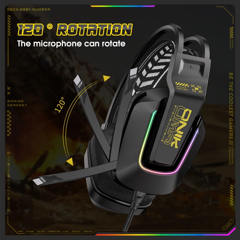 Słuchawki gamingowe ONIKUMA X1 – Gaming Headset Rgb recenzja i cena