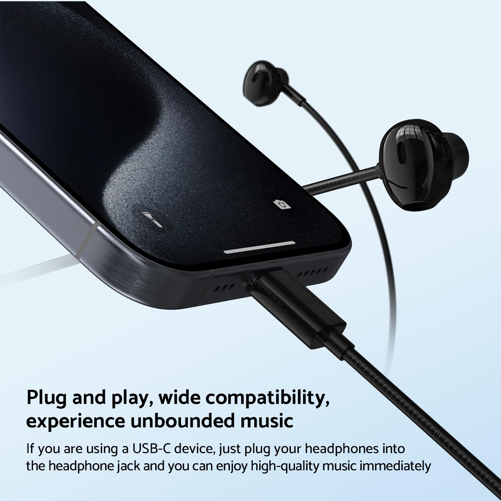 Słuchawki przewodowe Type C 3. – Wired Earphone Mic recenzja i cena